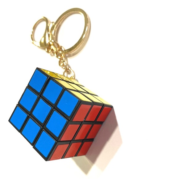 Rubiks Cube Keychain Toy Purse Charm - Picture 5 of 6